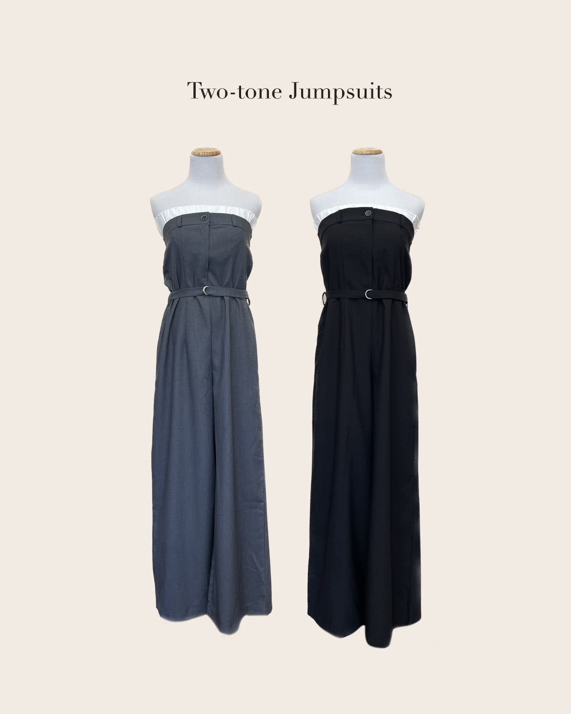 Two-tone Jumpsuits