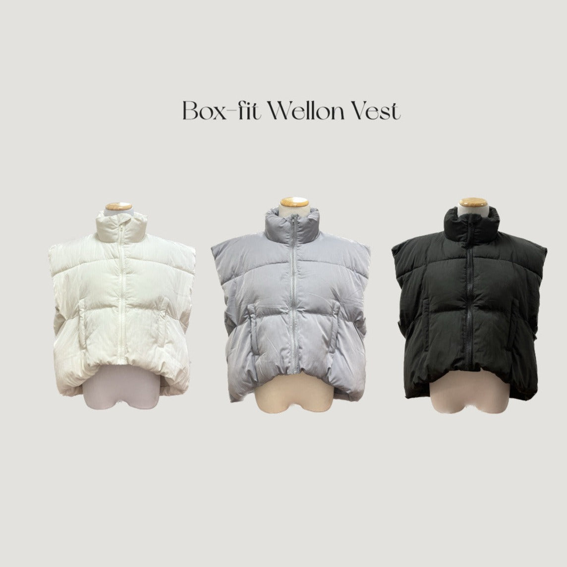Unbalanced Box-fit Wellon Vest