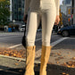 Suede Knee-high Boots