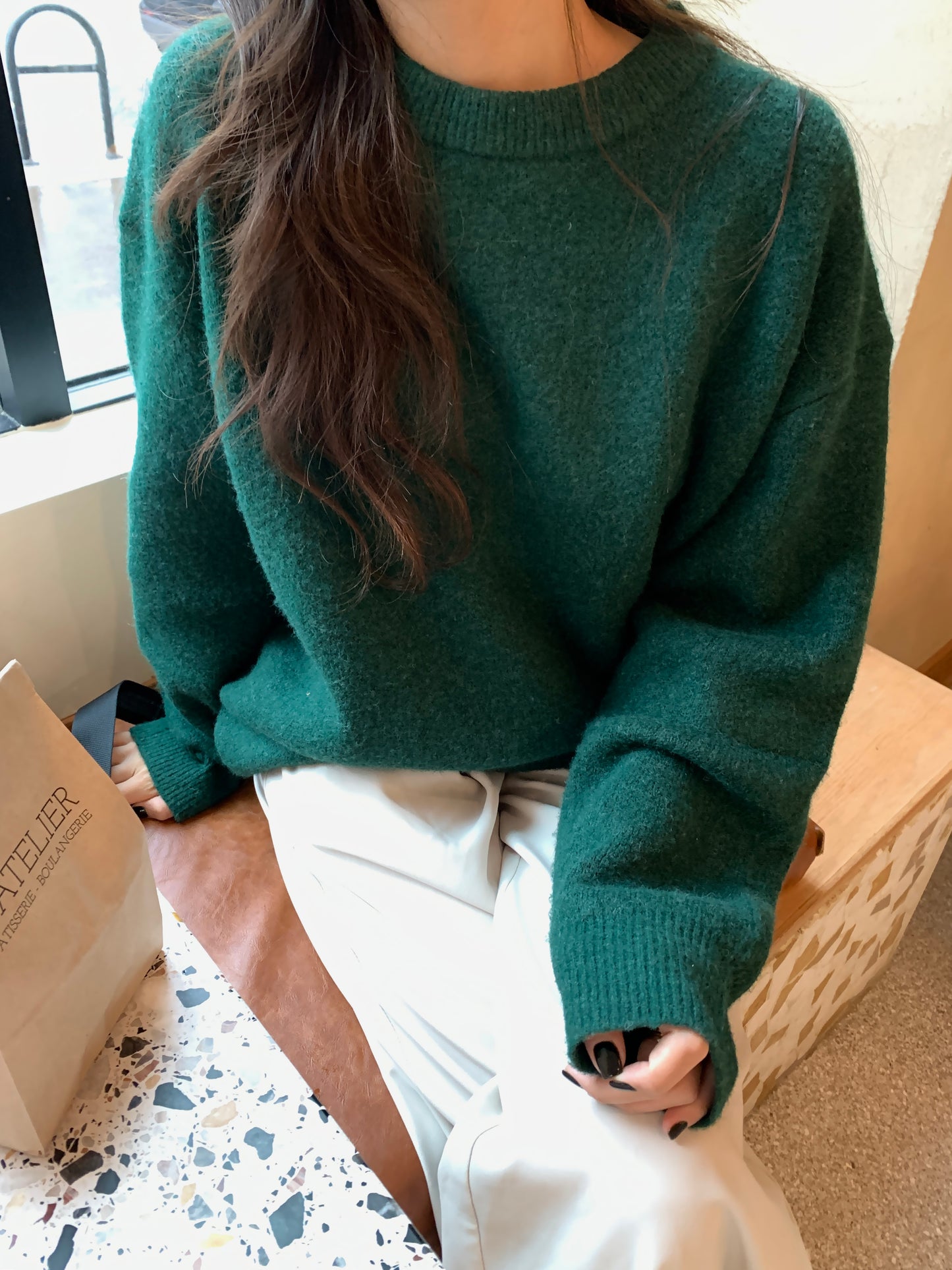 (new color) Unisex Box-fit Sweater