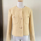 (4 color) Wool Short Tweed Jacket