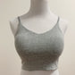 (New) Cropped V-neckline Sleeveless (built in bra)