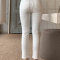 (Banding)Fleece-lined High Waist Straight Pants (S~XL)