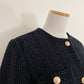 (4 color) Wool Short Tweed Jacket