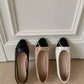 (3 Color) Two-tone Flat Shoes